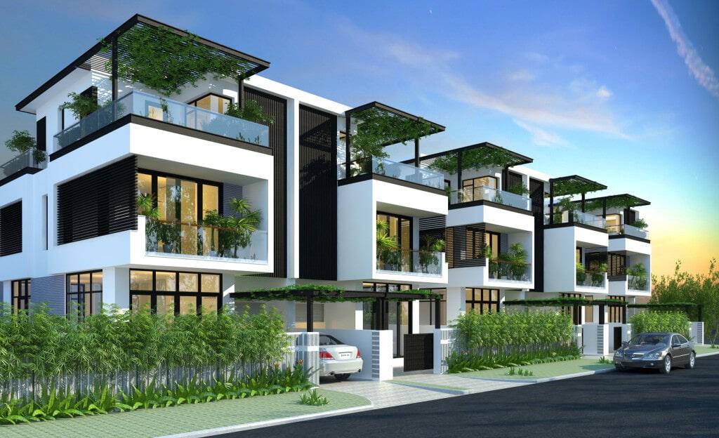 Biệt thự song lập 3 tầng